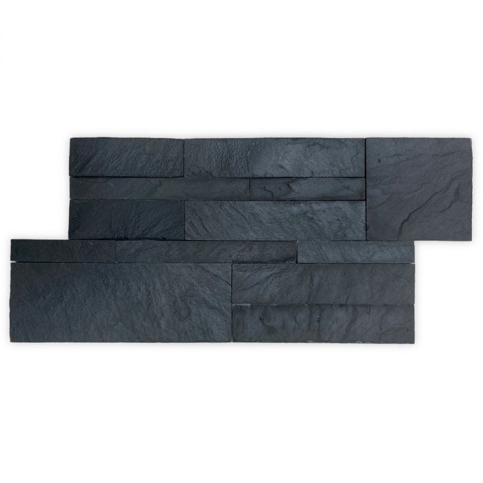 Black Modular Slate Split Face Tile