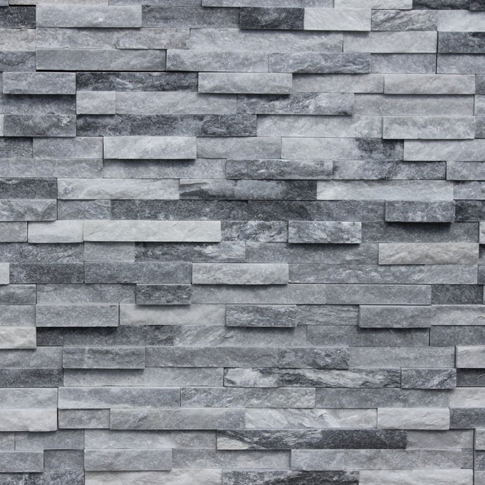 Silver Grey Quartz Split Face Tile