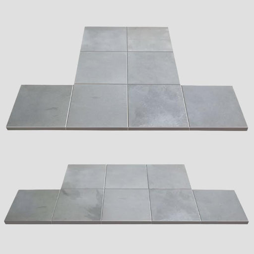 Grey Sectional Hearth Tiles