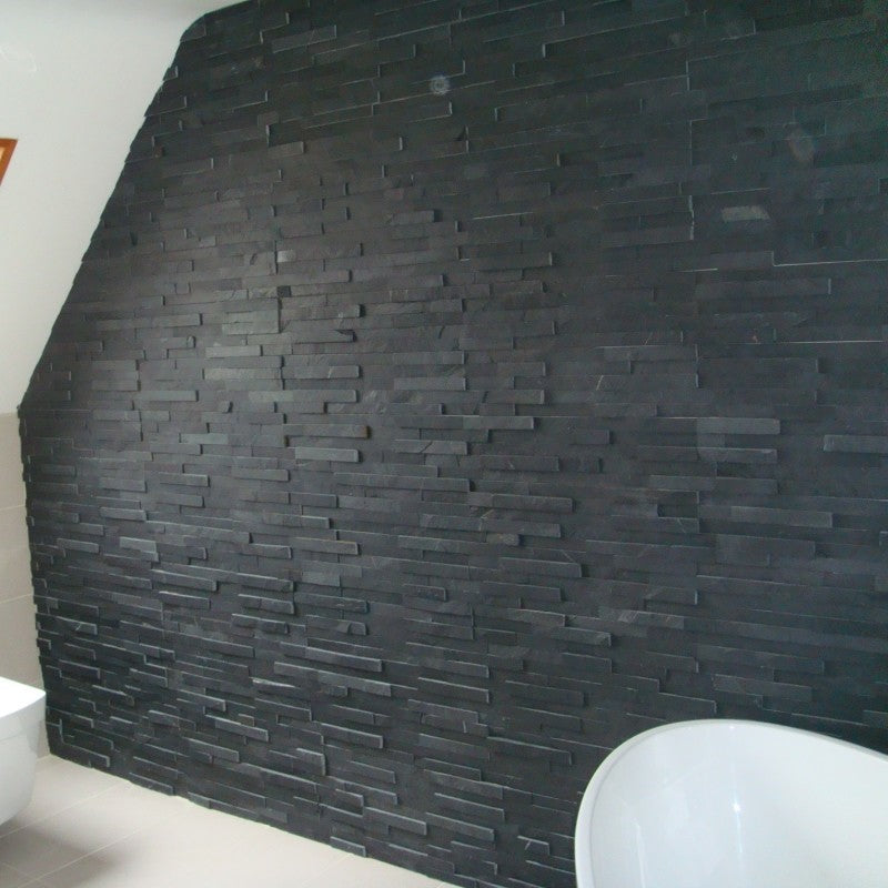Black Split Face Tiles