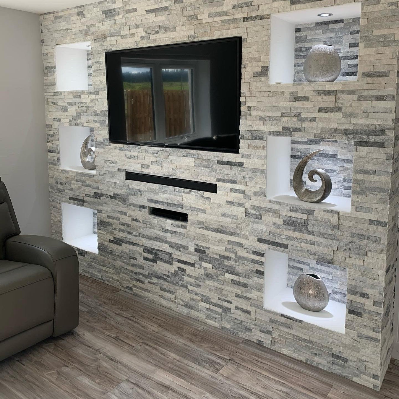 Grey Split Face Tiles
