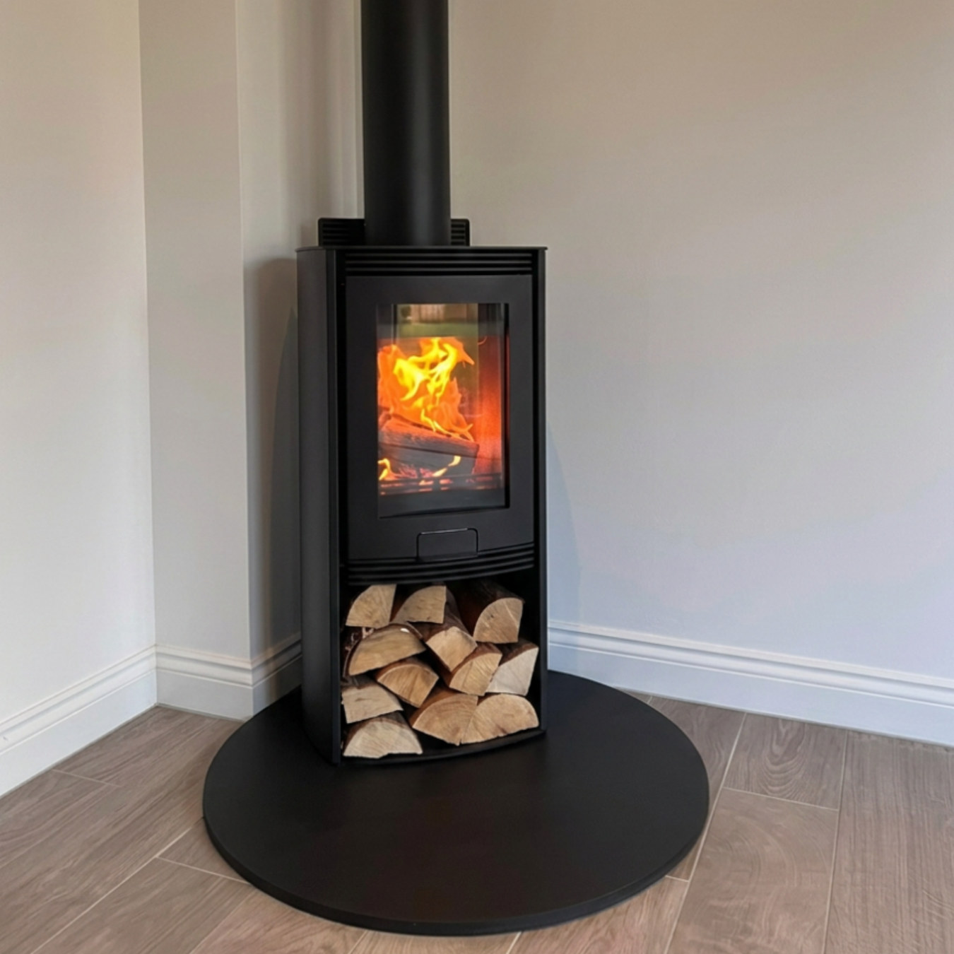 Teardrop Log Burner Slate Hearths