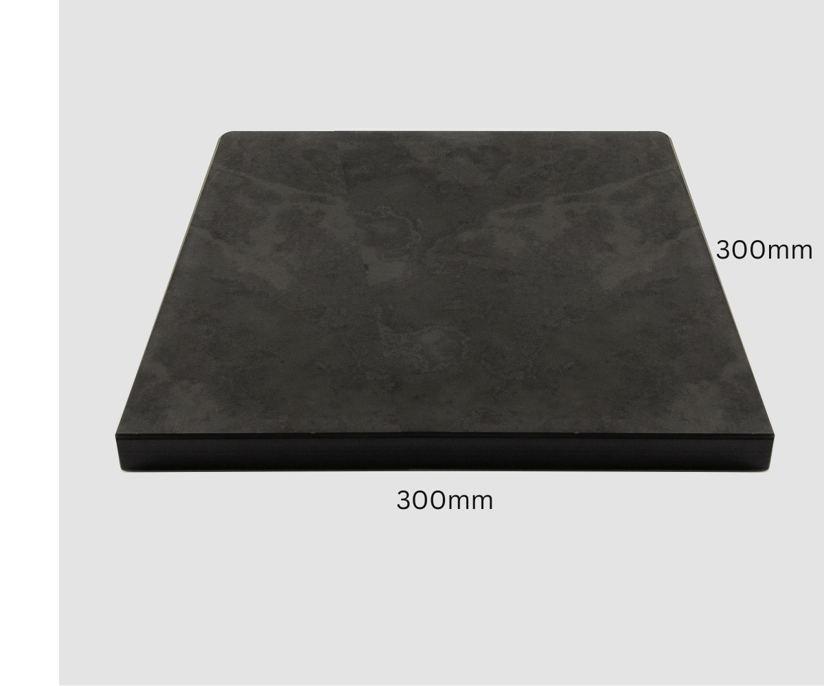 Black Riven Slate Hearth Tiles