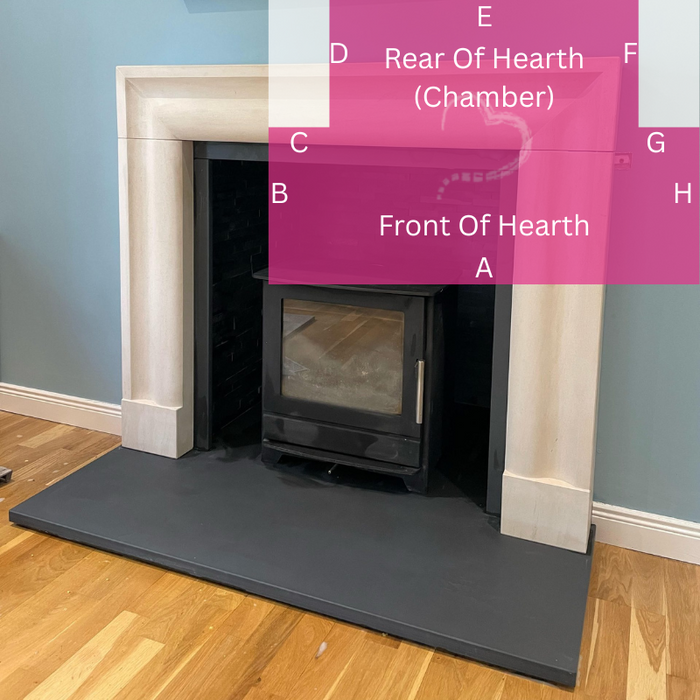 T Shaped Slate Hearths