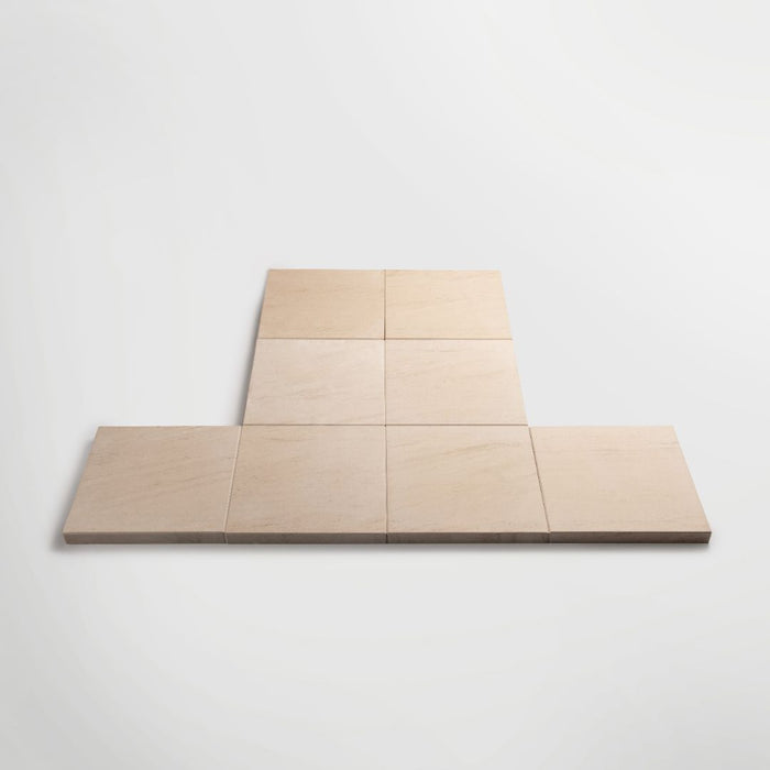 Semi Rijo Honed Limestone Sectional Hearth Tiles