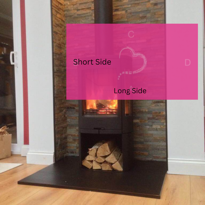Rectangular Shaped Slate Hearths