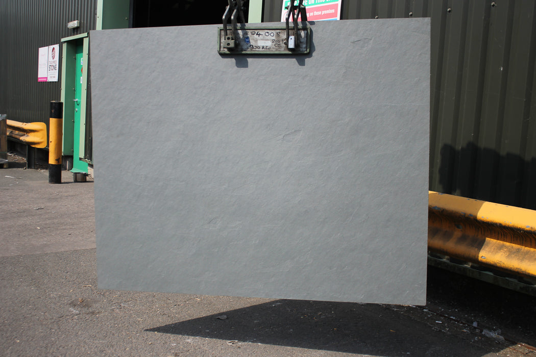 Brazilian Grey Riven Slate Slab