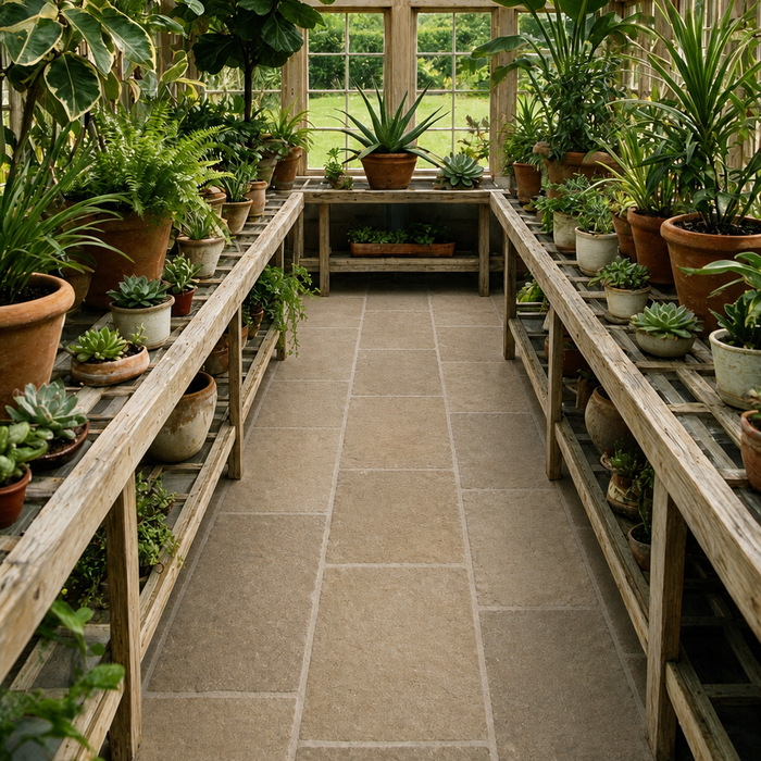Heritage Olive Limestone Flagstone - 20mm Thickness
