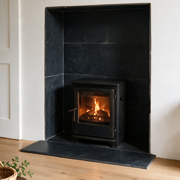 Universal 2 Piece T-Shaped Riven Slate Hearth