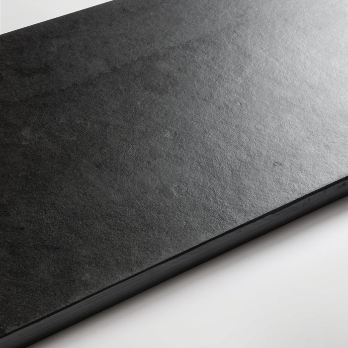 Brazilian Black Riven Slate Hearth
