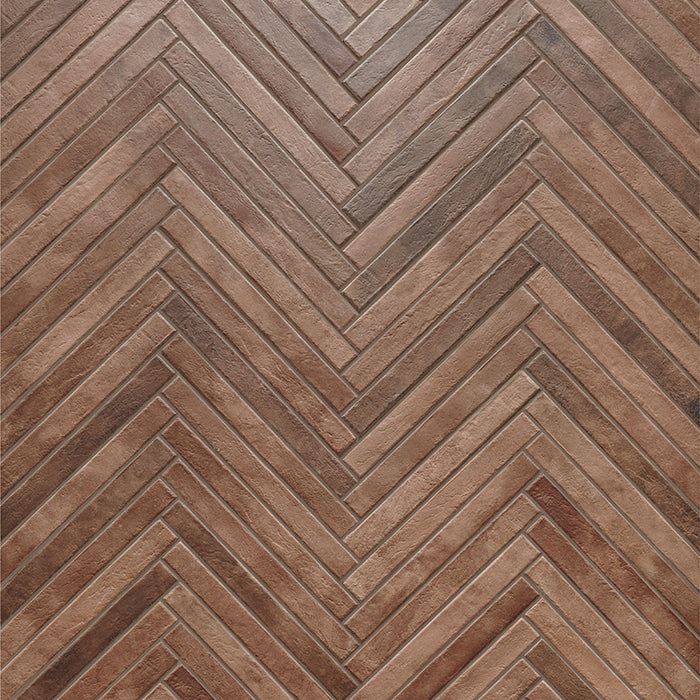 Long Brick Effect Brown Porcelain Tile