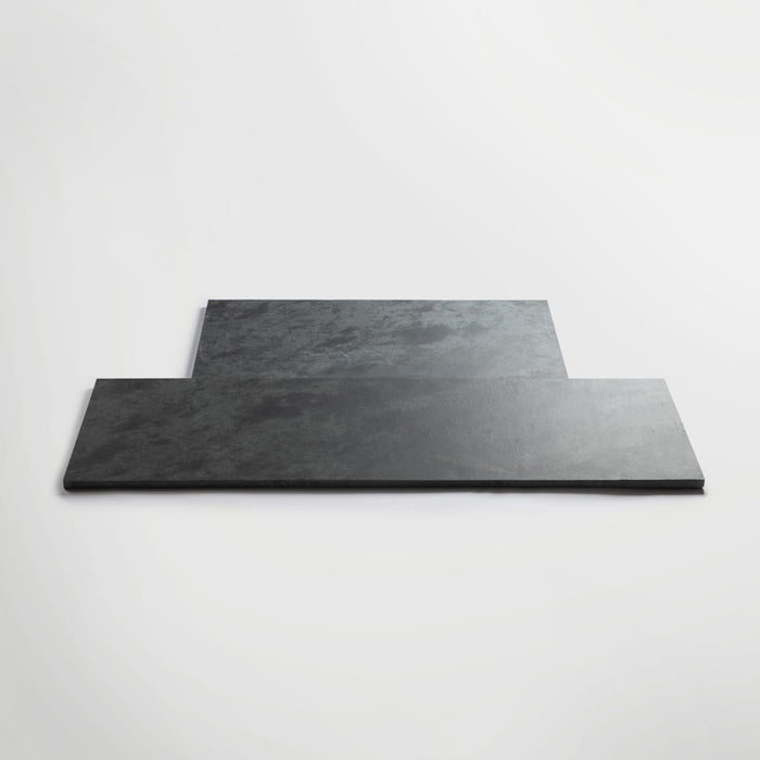 Universal 2 Piece T-Shaped Riven Slate Hearth