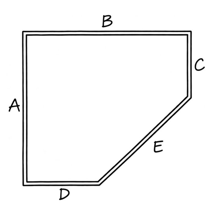 Pentagon Shaped Slate Hearths - Made To Measure