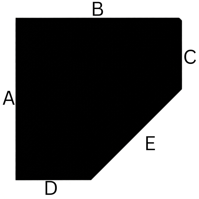 Pentagon Shaped Slate Hearths