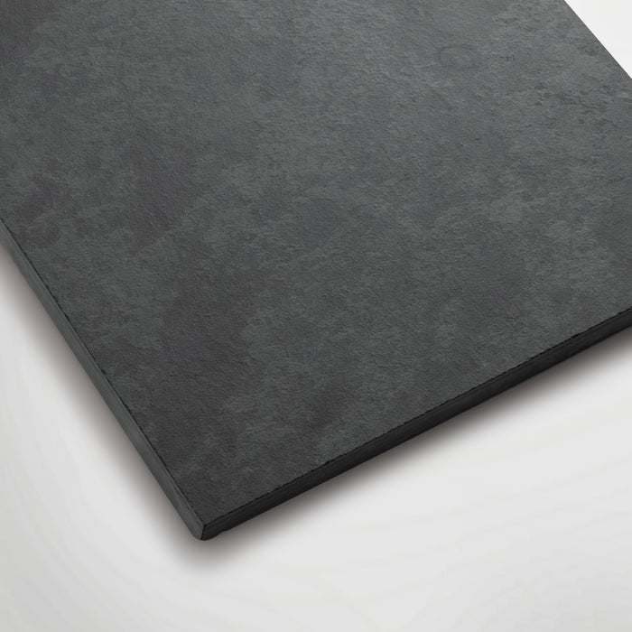 (7 PACK) Brazilian Black Riven Slate Sectional Hearth Tiles