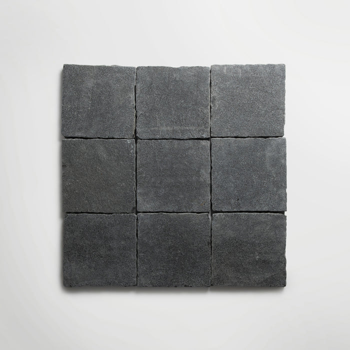 Heritage Black Squares - Distressed Limestone