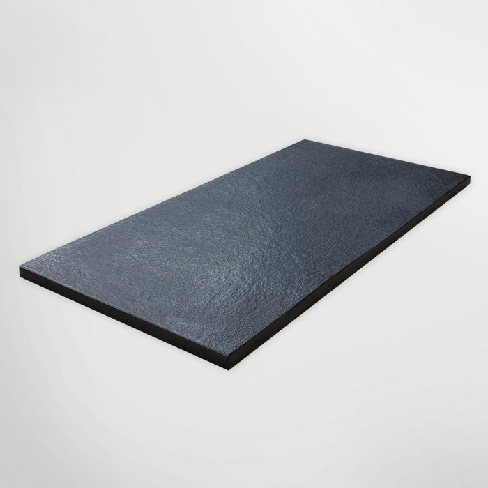 Brushed Black Limestone Hearth Pad