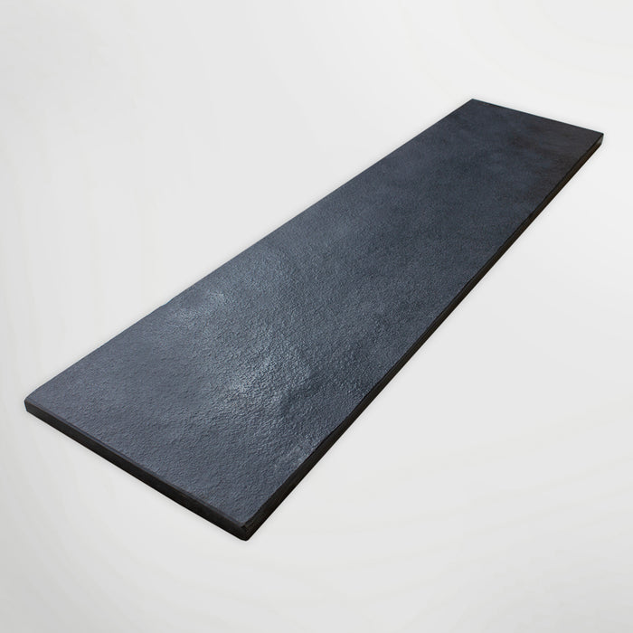 Brushed Black Limestone Hearth Pad