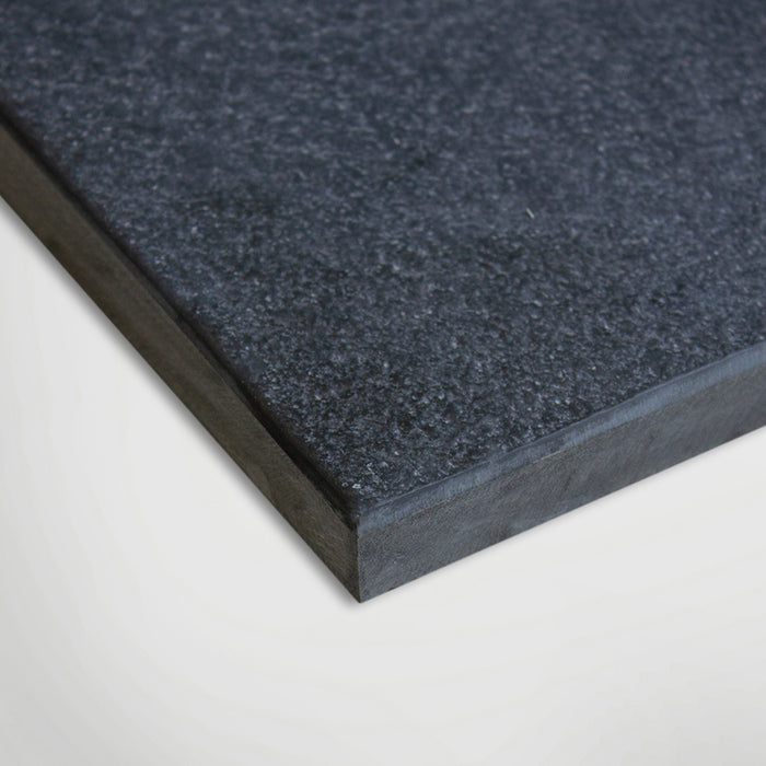 Brushed Black Limestone Hearth Pad
