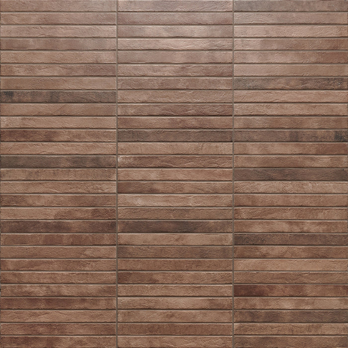 Long Brick Effect Brown Porcelain Tile