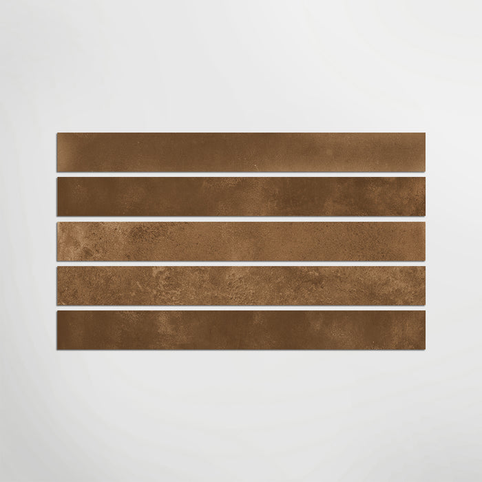 Brown, Chocolate Slim Brick Style Tiles - Quality Porcelain Wall Floor