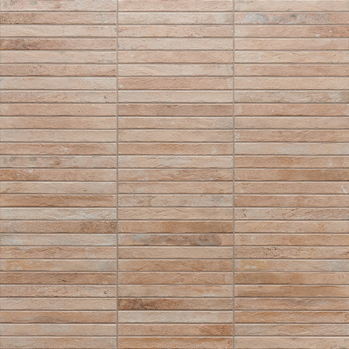 Long Brick Effect Beige Porcelain Tile