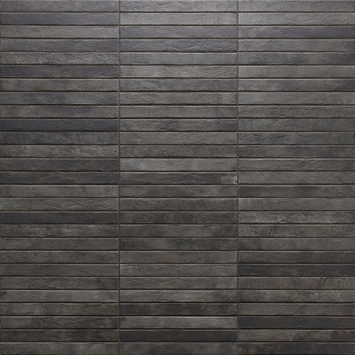 Grey Anthracite Slim Brick Style Tiles - Quality Porcelain Wall Floor