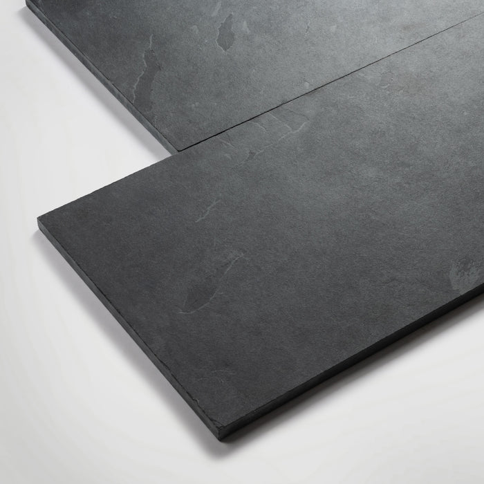 2 Piece T-Shaped Riven Slate Hearth