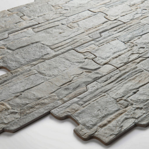 Grey Porcelain Split Face Tiles