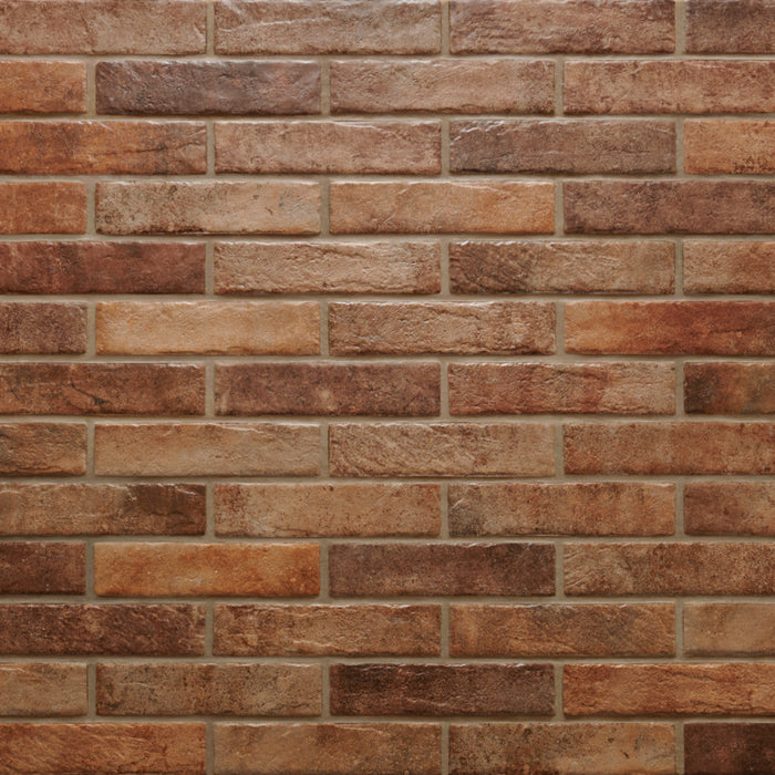 Exposed Aged Red Brickwork Tiles - Decorative Porcelain