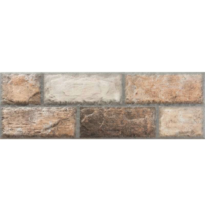 Aged Brick Porcelain Split Face Effect Tiles