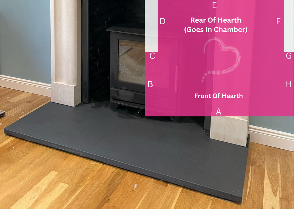 T Shaped Slate Hearths