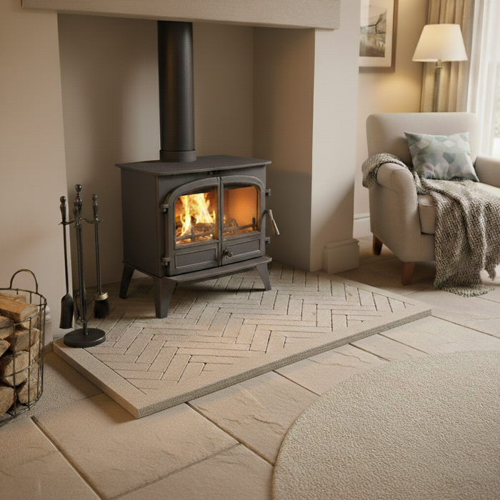 Heritage Olive Brick Hearth Tiles