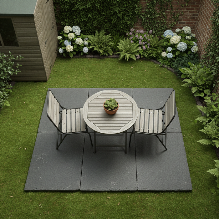 Heritage Grey Flagstone - Distressed Limestone