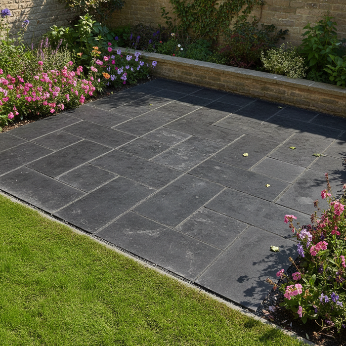 Heritage Black Limestone Flagstone