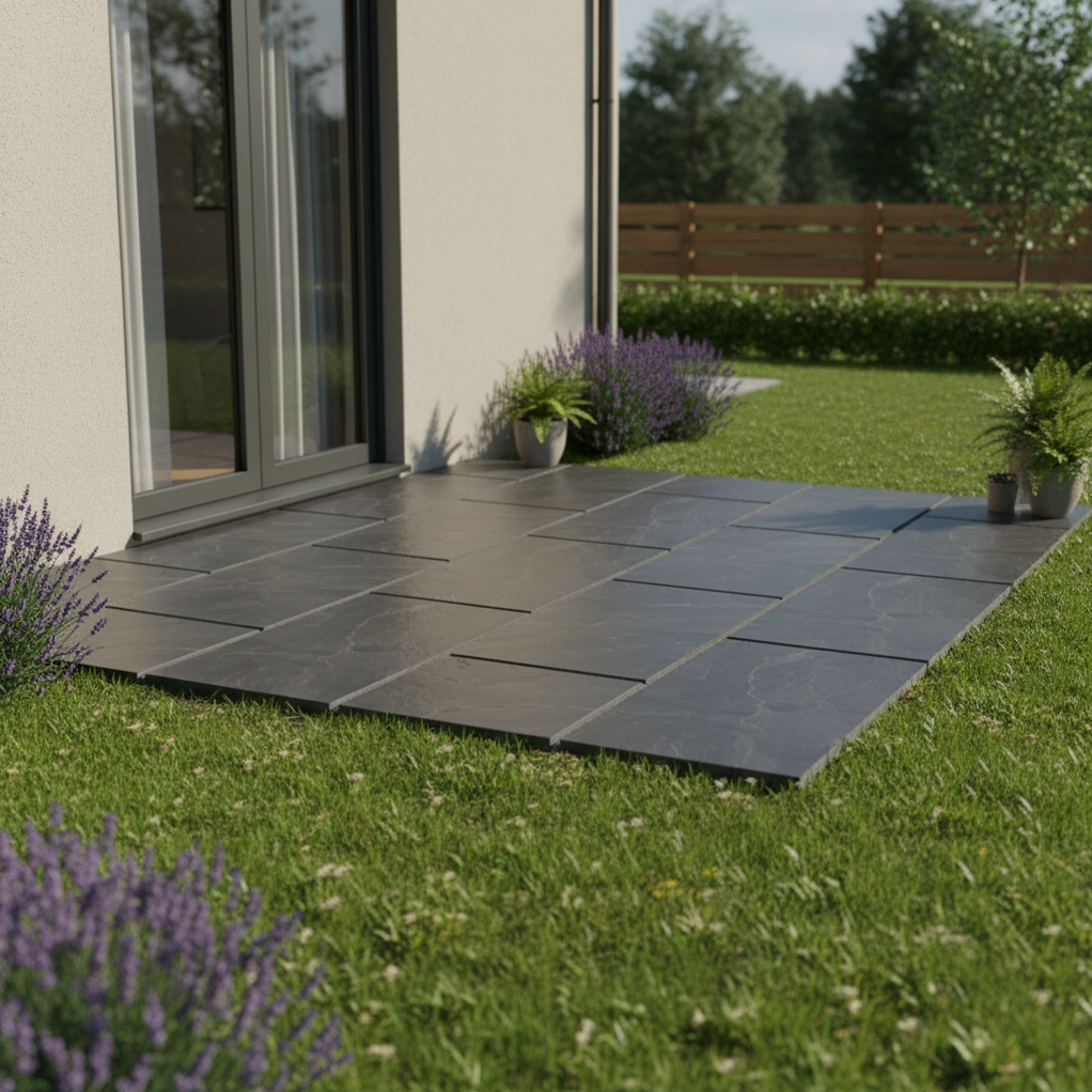 Slate Pavers, Brazilian Natural Riven For Outdoor Paving Projects