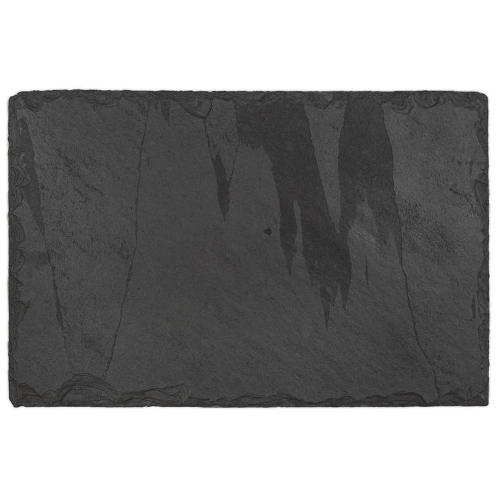 Large Sample of Brazilian Black Chiselled Edge Slate (300x300x10mm)