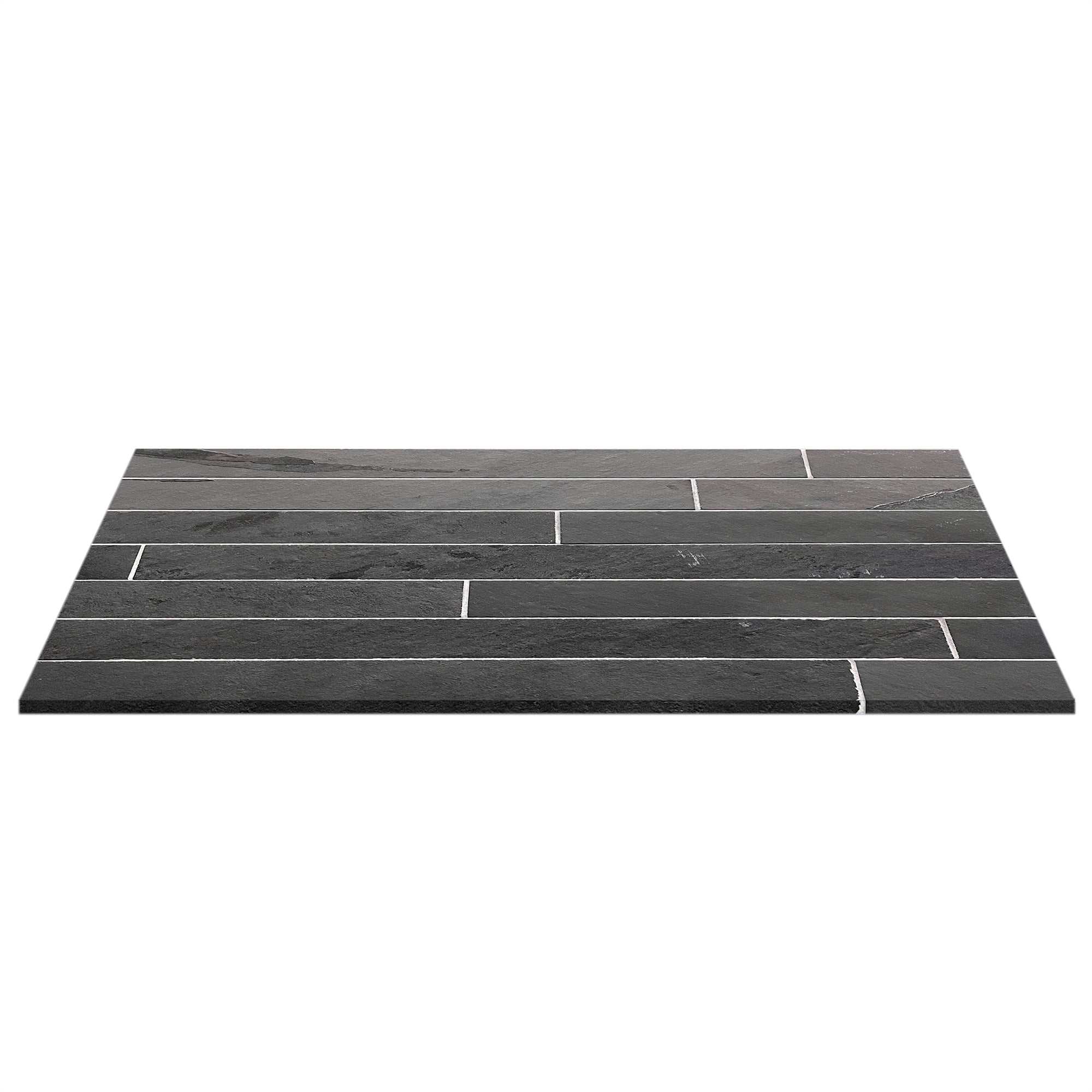 Brazilian Black Riven Slate Cladding Strips - Mrs Stone Store