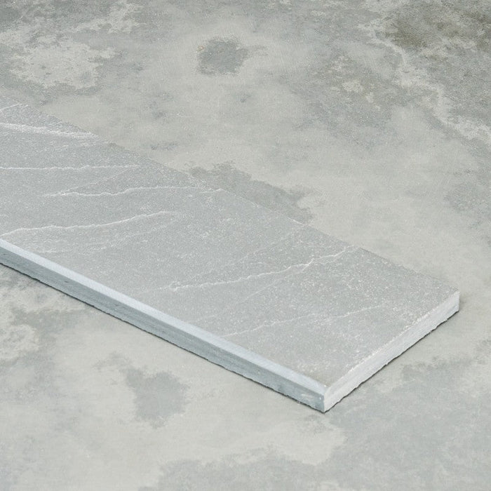 Large Sample of Brazilian Grey Slate Skirting with bevel (600x80x10mm)