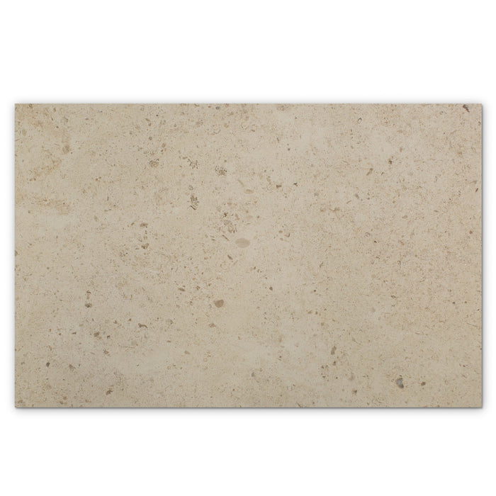 Large Sample of Moleanos Fine Beige Honed Limestone Floor Tile (300x300x15mm)